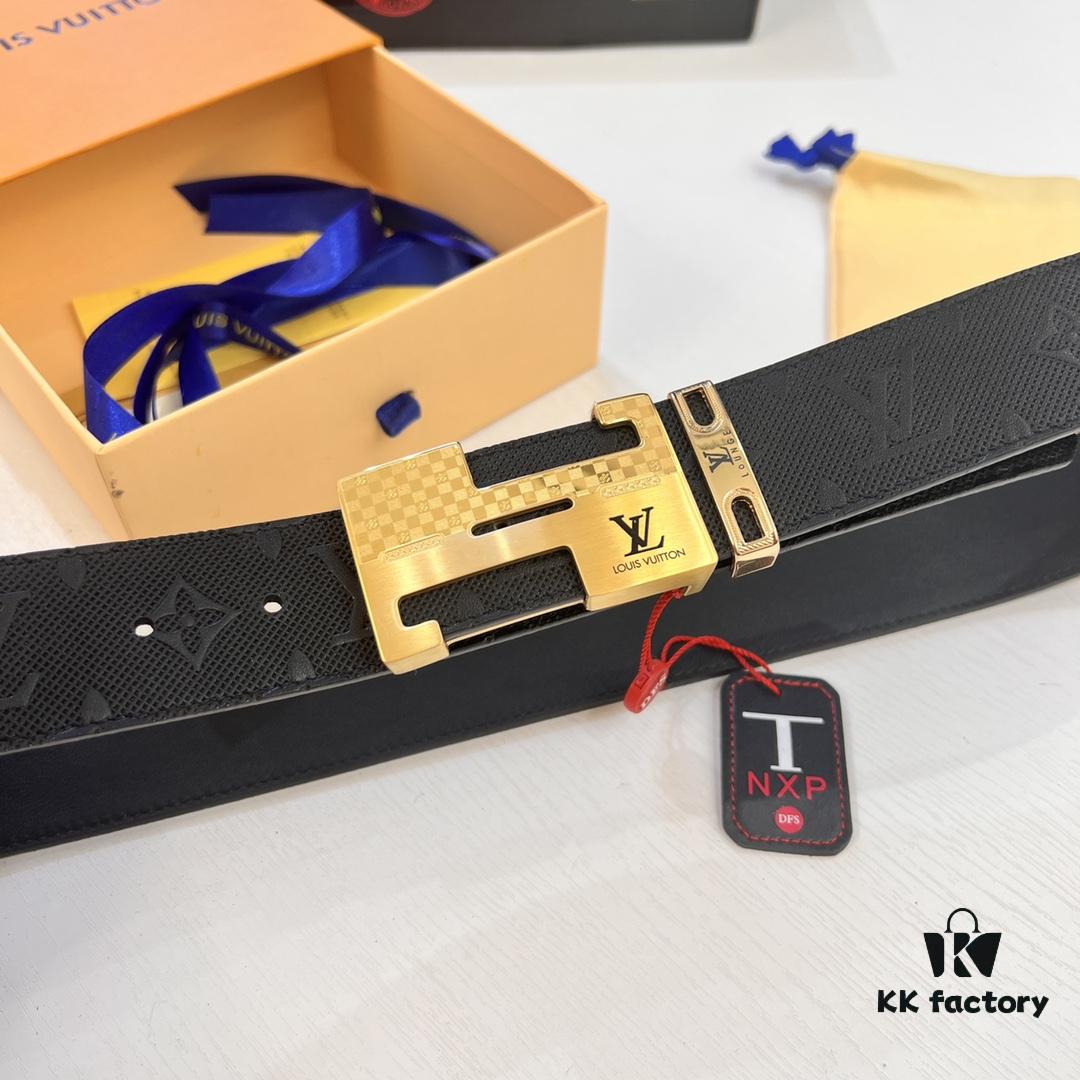 Top-Tier Leather Belt, Original Factory Premium Hong Kong Duty-Free T Gift Box (NXP RFID Tag with Verifiable Authentication Chip)