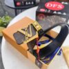 Louis Vuitton LV Men's Belt, Latest Design, ZP Molded, Synchronized with Original Monogram Fabric, Full-Grain Cowhide Leather, Heavy-Duty Stainless Steel Hardware, 4.0cm Width
