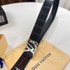 Top-Tier Leather Belt, Original Factory Premium Hong Kong Duty-Free T Gift Box (NXP RFID Tag with Website Verification, Authentic Anti-Counterfeit Chip), Genuine LV Louis Vuitton Style