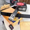 Top-Tier Leather Belt, Original Factory Premium Hong Kong Duty-Free T Gift Box (NXP RFID Tag with Website Verification, Authentic Anti-Counterfeit Chip), Genuine LV Louis Vuitton Style