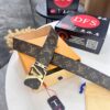 LV Men's Belt, New Arrival, Premium Cowhide Leather, 3.8cm Width, Original Imported Fabric, Corrosion-Resistant Metal Logo