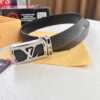 Top-Tier LV Louis Vuitton Belt - Genuine Mold L, Polished Stainless Steel Hardware, Reversible French Imported Embossed Calfskin Leather, 3.8cm Width, Original NXP RFID Tag with Anti-Counterfeit Chip (Hong Kong Duty-Free Gift Box)
