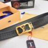 Top-Tier LV Louis Vuitton Belt - Genuine Mold L, Polished Stainless Steel Hardware, Reversible French Imported Embossed Calfskin Leather, 3.8cm Width, NXP Anti-Counterfeit Chip Compatible with Official Website Verification