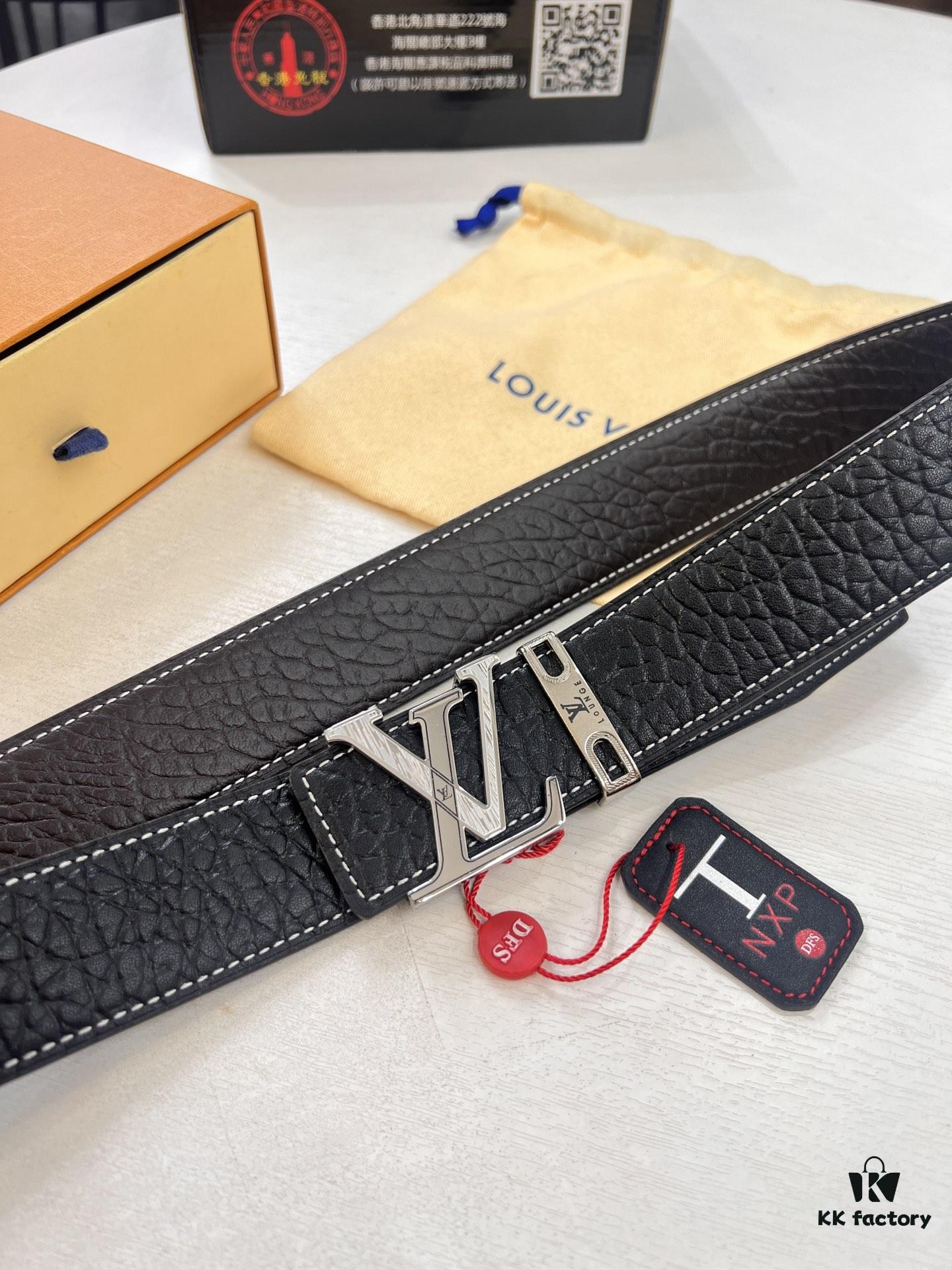 Givenchy Men's Belt - Original Factory Direct, Genuine Calfskin Leather, Embossed Logo Buckle, 3.8cm Width, Duty-Free Hong Kong Edition