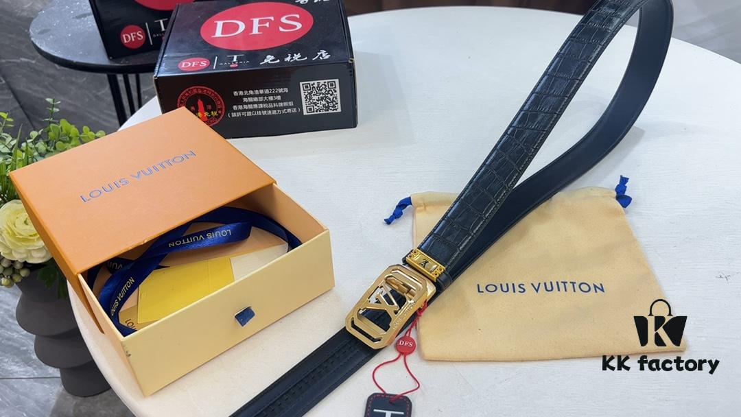 Automatic Luxury Crocodile Pattern Steel Automatic Belt with Video Anti-Counterfeit and Smart Network Sensing Connection