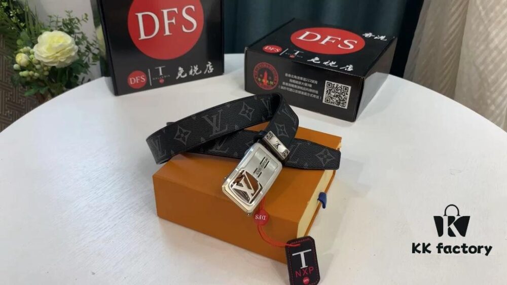 Top-Grade Premium Custom Leather. Men's Automatic Buckle Business Belt