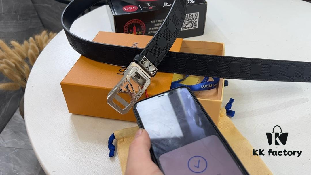 Arrival of Goods. Video Anti-Counterfeit Sensing Network Automatic Trendy Belt, Automatic LV Stainless Steel Hardware