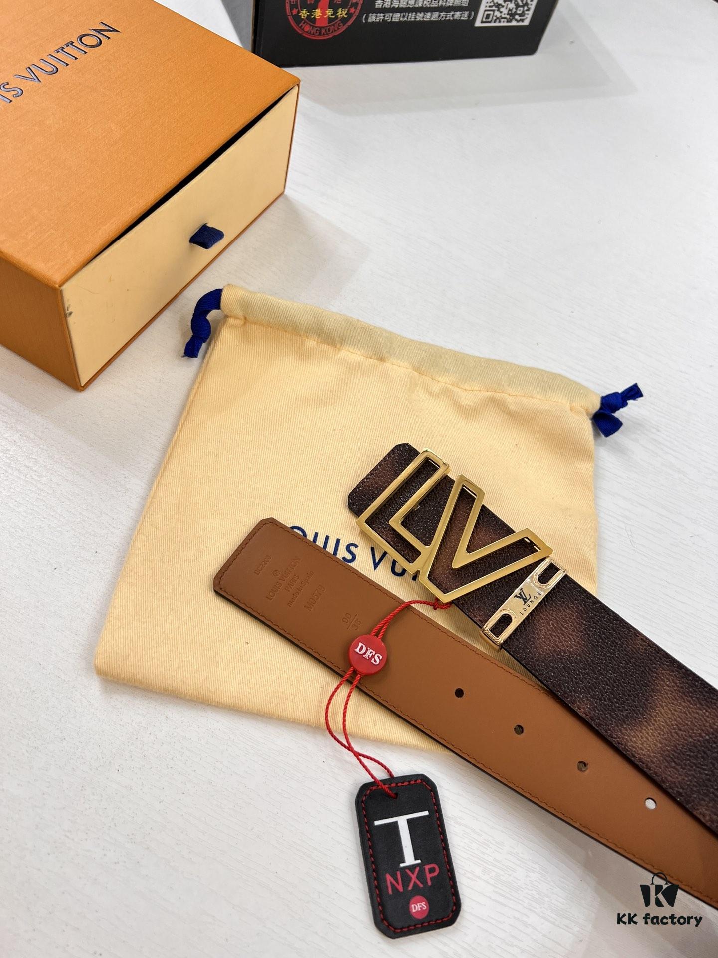 New Arrival Authentic Louis Vuitton LV Men's Belt