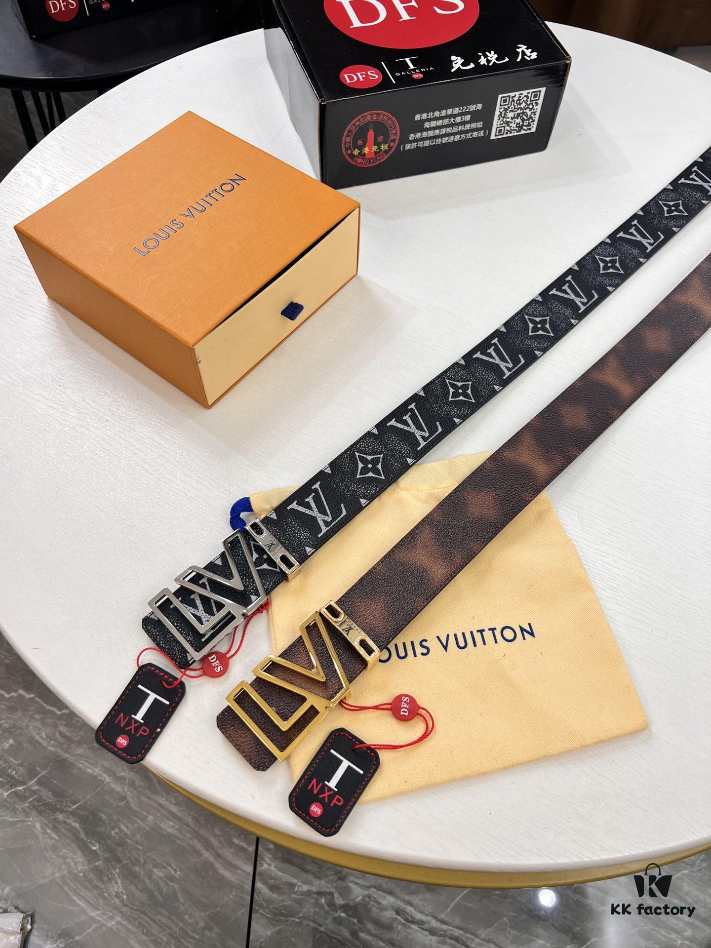 New Arrival Authentic Louis Vuitton LV Men's Belt