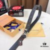 LV Men's Belt Louis Vuitton Latest Style ZP Synchronized Monogram Fabric Genuine Cowhide Steel Buckle 4.0cm