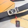 Top-Tier Louis Vuitton LV Belt – Genuine French Calfskin with NXP RFID Chip, 3.8cm Width, Premium Duty-Free Gift Box