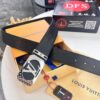 Top-Tier Louis Vuitton LV Belt – Genuine French Calfskin with NXP RFID Chip, 3.8cm Width, Premium Duty-Free Gift Box