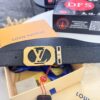 Top-Tier Louis Vuitton LV Belt, Genuine French Water-Grain Calfskin, 3.8cm Width, Original Hong Kong Duty-Free T Gift Box, NXP RFID Chip (Verifiable on Official Website), Premium Stainless Steel Hardware