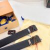 Top-Tier Louis Vuitton LV Belt, Original Factory Hong Kong Duty-Free T Gift Box, Genuine Full-Grain French Calfskin, 3.8cm Width, NXP RFID Chip Compatible with Official Website Verification