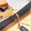 Top-Tier Louis Vuitton LV Belt, Genuine First-Layer French Calfskin, 3.8cm Width, Original Factory Premium Duty-Free Hong Kong Gift Box, NXP RFID Tag (Verifiable on Official Website), Stainless Steel Hardware