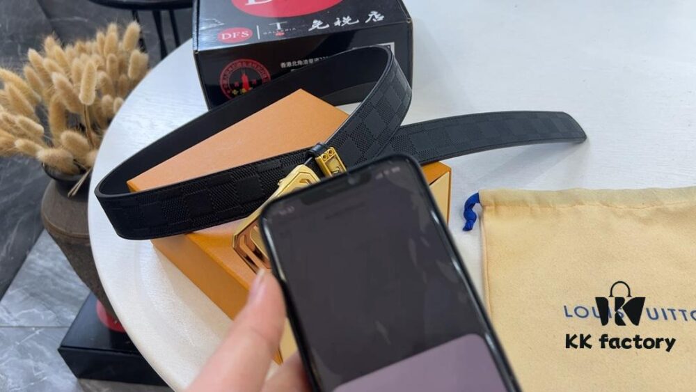 Arrival of Goods. Video Anti-counterfeiting Sensing Network Automatic Trendy Belt, Automatic LV Stainless Steel Hardware