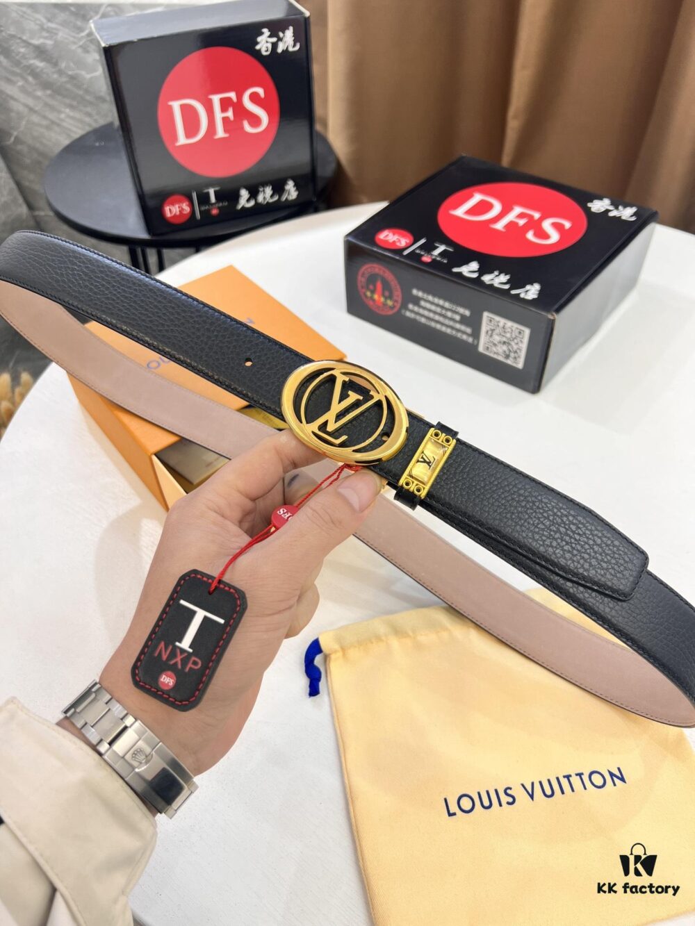 Louis Vuitton Belt, Top-Quality Genuine Leather with LV Stainless Steel Hardware, 3.5 cm Width