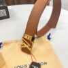 LV Men's Belt Arrival, Genuine Photos, ZP Mold Design, Imported Original Factory Print, Full-Grain Cowhide Leather, Refined Metal Letters, Reversible Double-Sided Use, 3.8cm Width