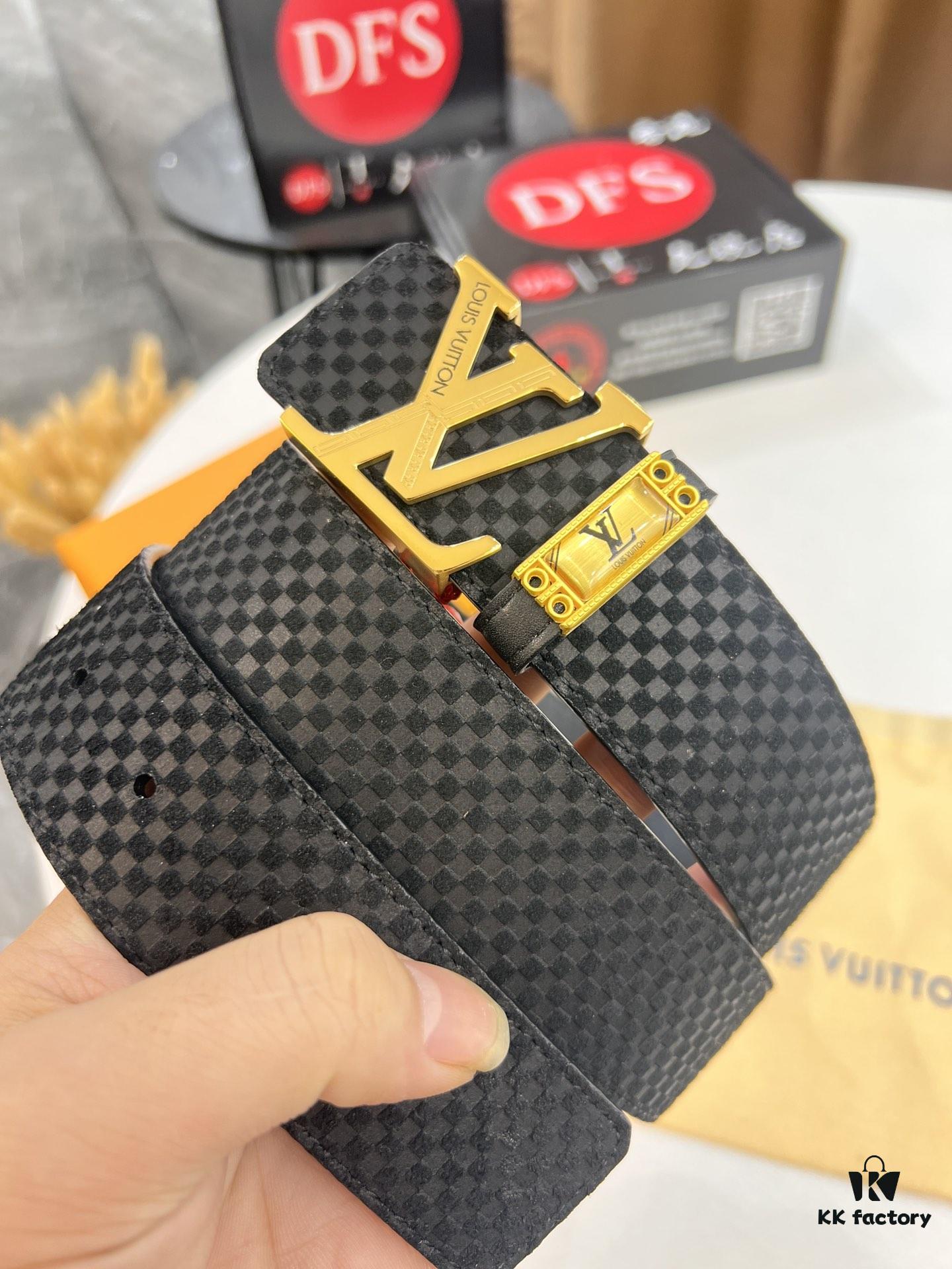 Top-Tier Belt, Original Factory Premium Hong Kong Duty-Free T Gift Box (NXP Hang Tag with Verifiable Official Website RFID Chip)