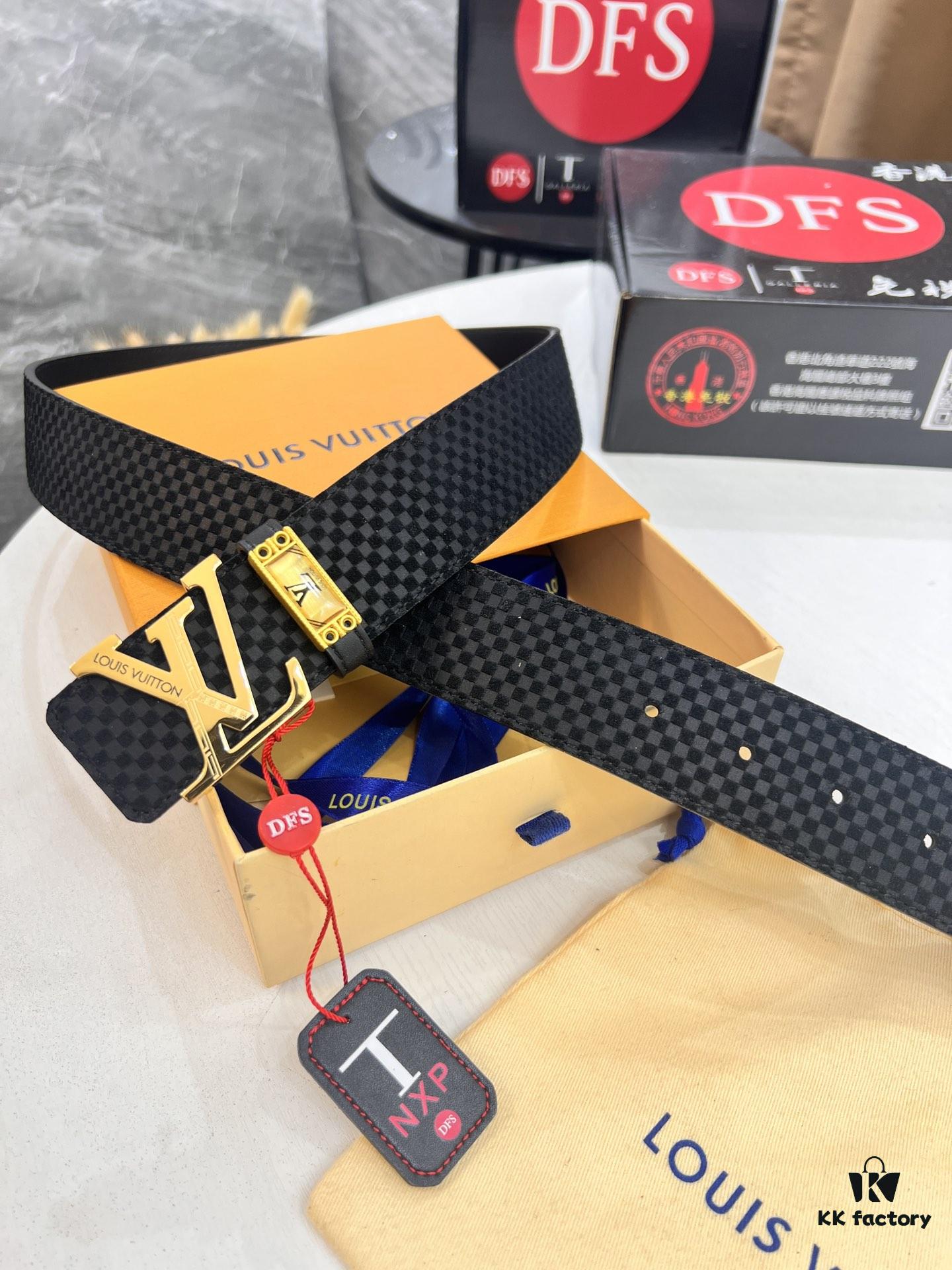 Top-Tier Belt, Original Factory Premium Hong Kong Duty-Free T Gift Box (NXP Hang Tag with Verifiable Official Website RFID Chip)