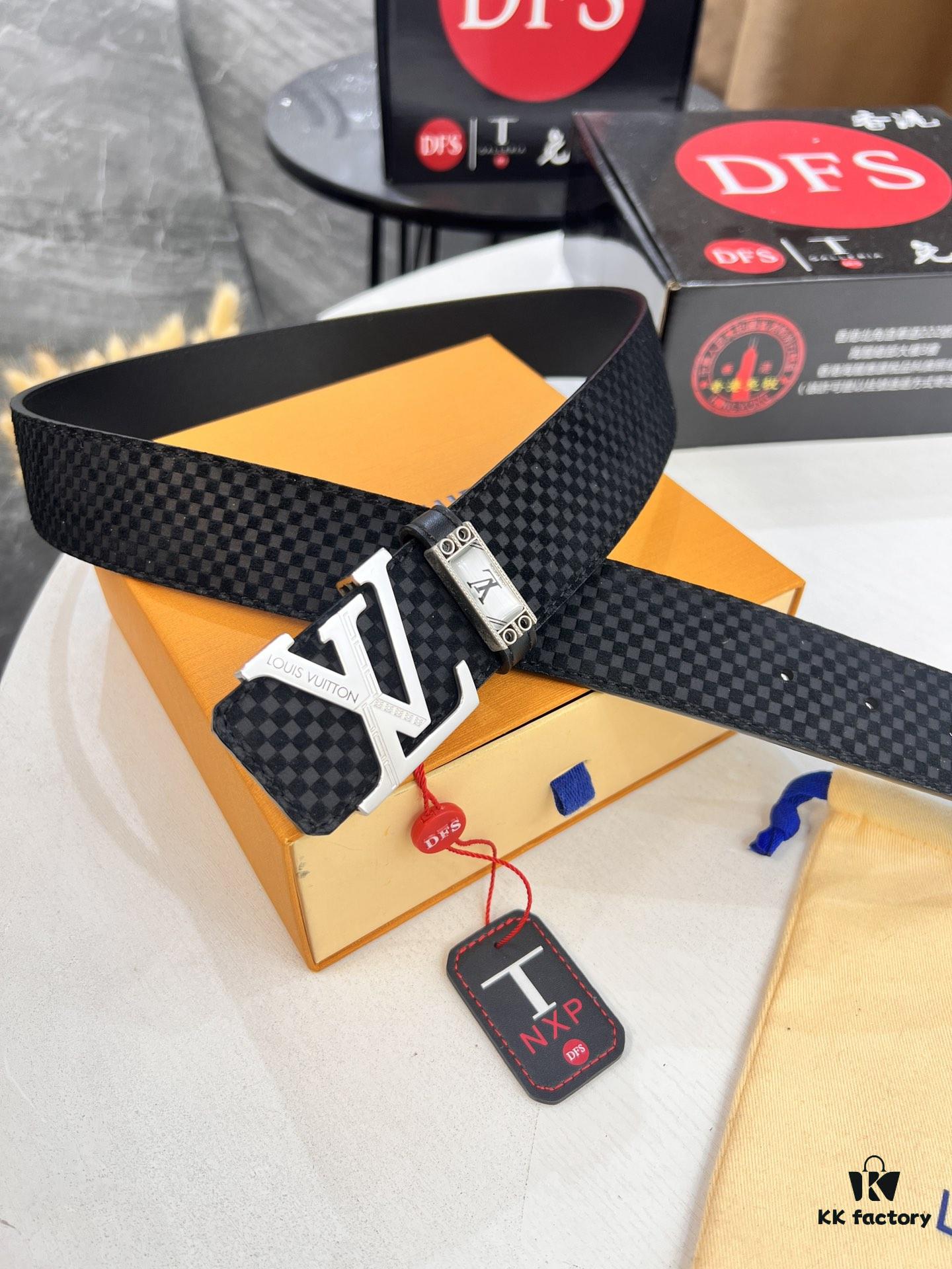 Top-Tier Belt, Original Factory Premium Hong Kong Duty-Free T Gift Box (NXP Hang Tag with Authentic Website-Recognizable Chip, Genuine Anti-Counterfeit Technology)