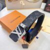 LV Men's Belt Louis Vuitton Latest Design ZP Synchronized Monogram Fabric Top-Quality Cowhide Steel Buckle 4.0cm