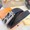 Luxury LV Belt - Top-tier Hong Kong Duty-Free Gift Box, Genuine First-Layer Embossed Calfskin, 3.8cm Width, Steel Hardware, NFC Chip (NXP Tag), Authenticity Guaranteed