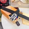 Luxury LV Belt - Top-tier Hong Kong Duty-Free Gift Box, Genuine First-Layer Embossed Calfskin, 3.8cm Width, Steel Hardware, NFC Chip (NXP Tag), Authenticity Guaranteed