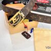 LV Men's Belt, Latest Style, ZP Molded, Thickened Stainless Steel Buckle with Diamond Inlay, 4.0cm Width, Genuine Cowhide Leather