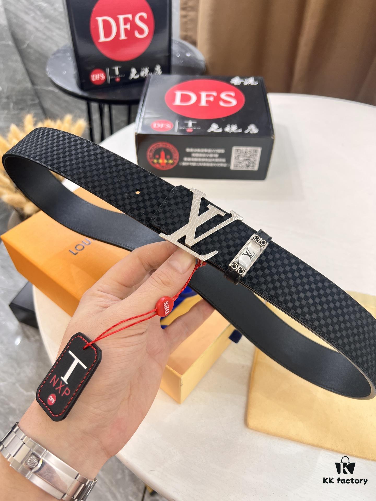 Top-Tier Belt, Original Factory Premium Hong Kong Duty-Free T Gift Box 🎁 (NXP Hang Tag with RFID Authentication Compatible with Official Website, Genuine Anti-Counterfeit Chip)