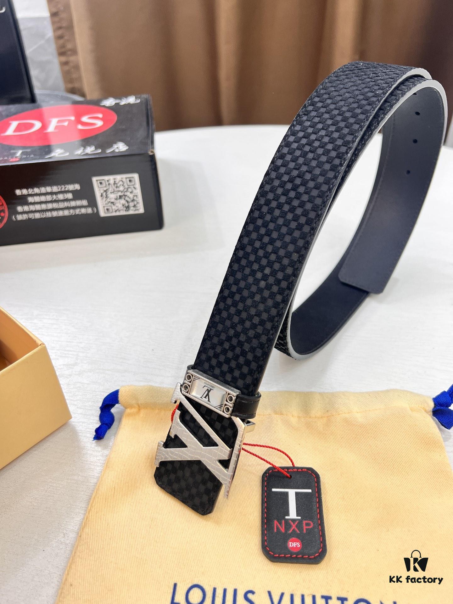 Top-Tier Belt, Original Factory Premium Hong Kong Duty-Free T Gift Box 🎁 (NXP Hang Tag with RFID Authentication Compatible with Official Website, Genuine Anti-Counterfeit Chip)