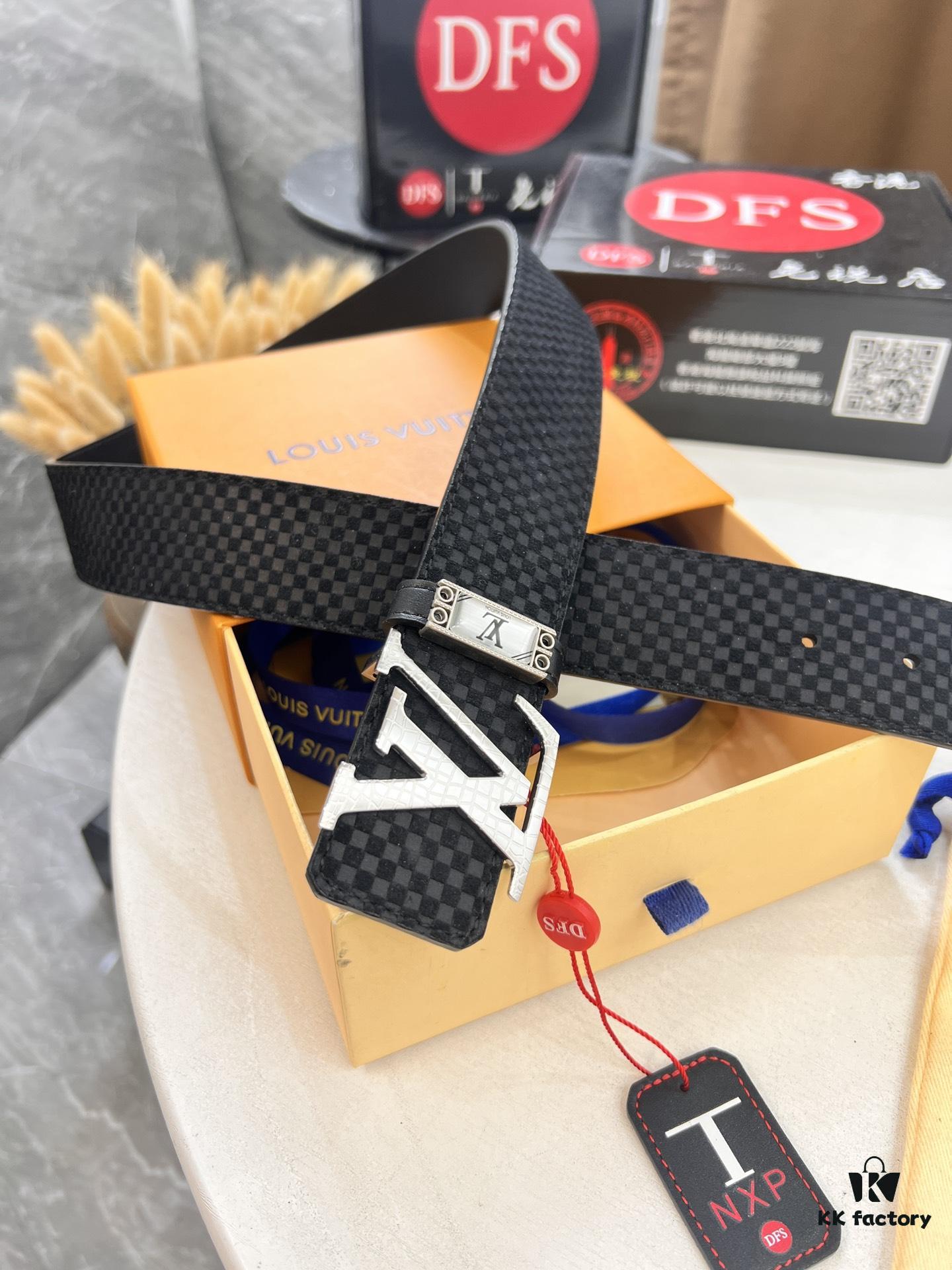 Top-Tier Belt, Original Factory Premium Hong Kong Duty-Free T Gift Box 🎁 (NXP Hang Tag with RFID Authentication Compatible with Official Website, Genuine Anti-Counterfeit Chip)