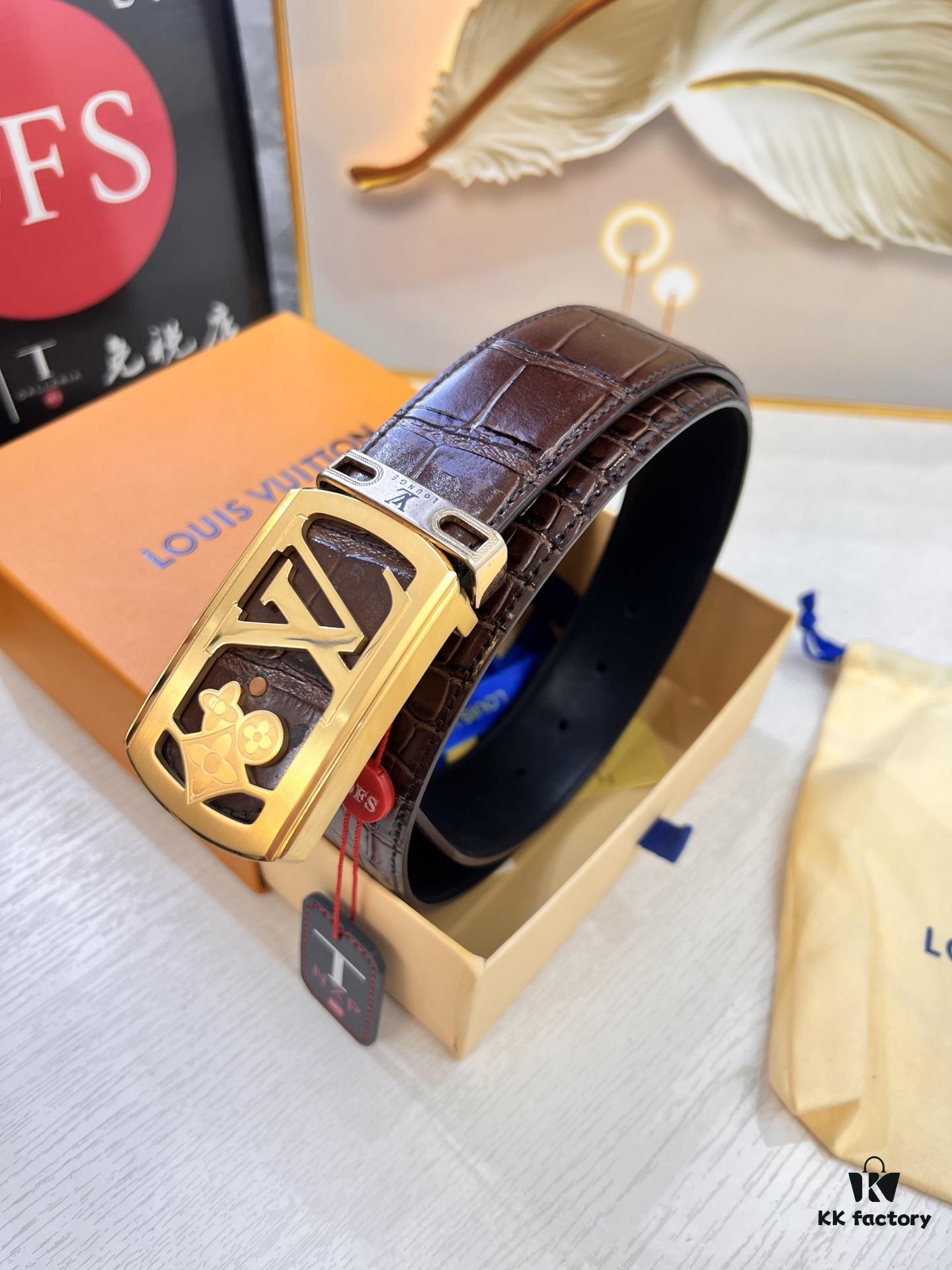 Top-Tier Belt - Original Factory Premium Hong Kong Duty-Free T Gift Box (NXP Hang Tag with Authentic Website-Recognizable Chip, Genuine Anti-Counterfeit)