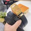 Louis Vuitton Automatic Buckle Belt, Premium Cowhide with Embossed Logo, 3.5cm Width, Top Quality