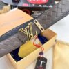 LV Men's Belt - Original Imported Woven Top-Layer Leather, New Style with Steel Hardware, Reversible Design