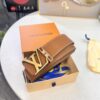 Top-Tier Louis Vuitton LV Belt – Genuine Full-Grain French Calfskin, 3.8cm Width, Premium Hong Kong Duty-Free T Gift Box, Original NXP RFID Tag (Verifiable on Official Website), Solid Stainless Steel Hardware