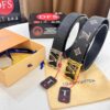 Arrival of Louis Vuitton LV Men's Belt, ZP Molded Design, Imported Genuine Original Print, Full-Grain Calfskin Leather, Precision Lettering Hardware, Reversible Double-Sided Use, 3.8cm Width