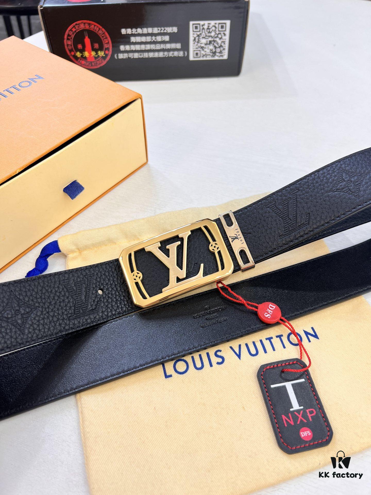 Top-Tier Leather Belt, Hong Kong Duty-Free T Gift Box 🎁 (NXP Tag with Authenticity Chip Recognizable on Official Website)