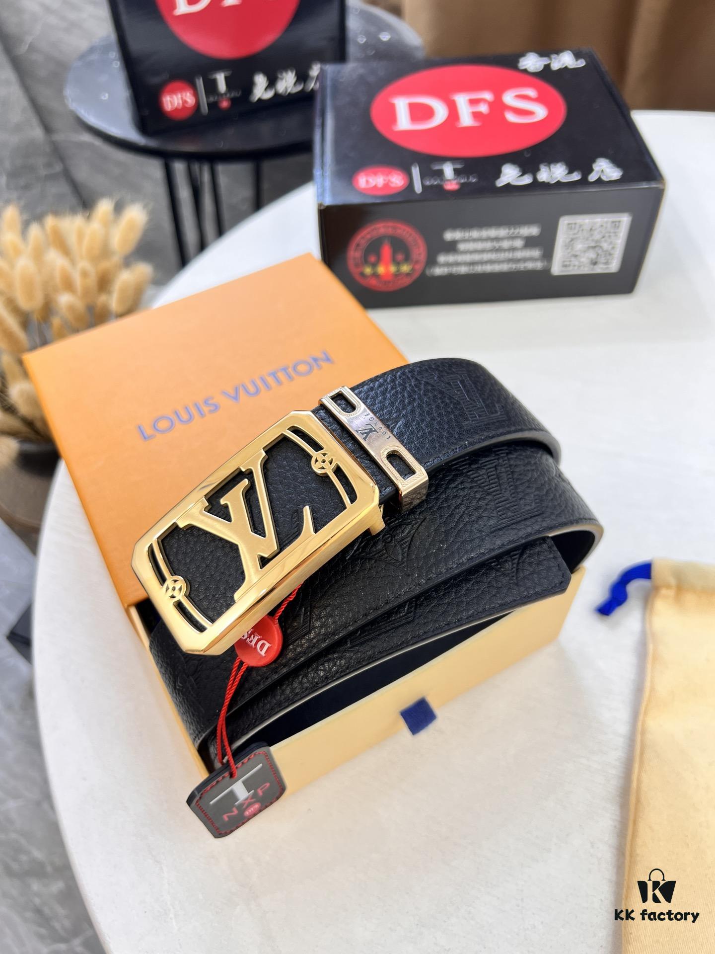 Top-Tier Leather Belt, Hong Kong Duty-Free T Gift Box 🎁 (NXP Tag with Authenticity Chip Recognizable on Official Website)