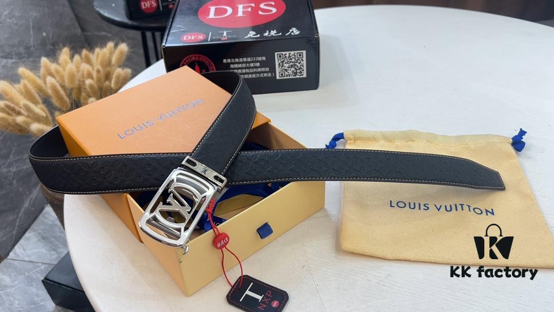 Automatic Trendy Belt with Video Anti-Counterfeit Authentication and Automatic LV Stainless Steel Hardware