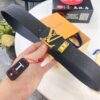 LV Men's Belt, Imported Genuine First-Layer Cowhide, Reversible Design, 3.8cm Width, Premium Quality with NXP Anti-Counterfeit Chip