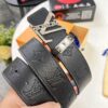 Louis Vuitton LV Men's Belt, 3.8cm Width, Genuine Top-Layer Cowhide, Reversible Design, Imported Original Factory Print, Precision Metal Hardware