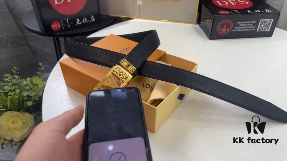 Arrival of Goods. Video Anti-counterfeiting Sensing Network Automatic Trendy Belt, Automatic LV Stainless Steel Hardware