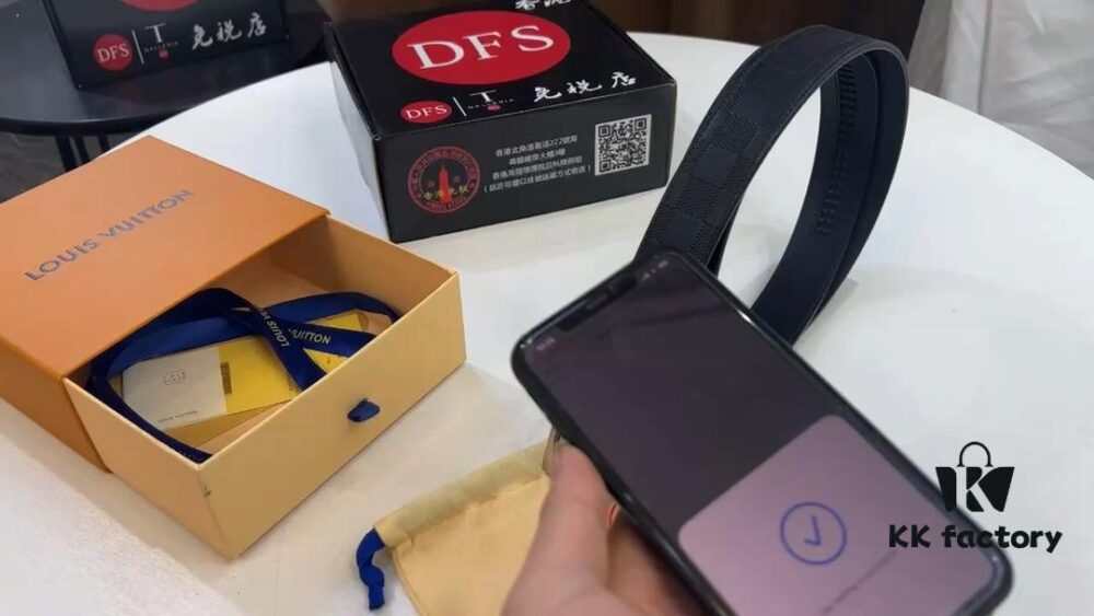 Arrival of Goods. Video Anti-counterfeiting Sensing Network Automatic Trendy Belt, Automatic LV Stainless Steel Hardware