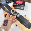LV Men's Leather Belt, Top-Quality Business Formal Belt with Automatic Slide Buckle, 3.5 cm Width, Imported Cowhide
