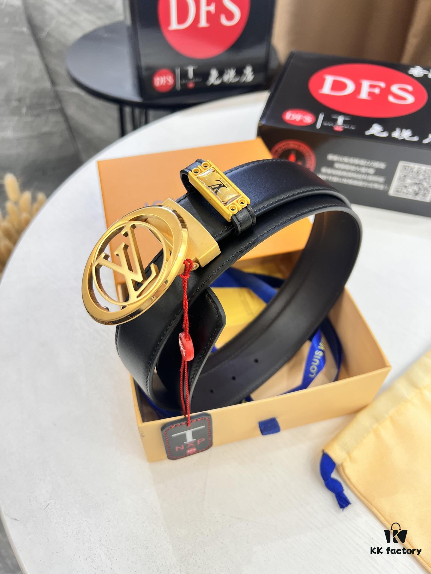 Louis Vuitton Belt, Custom Cowhide, Top-Quality Business Formal Accessory