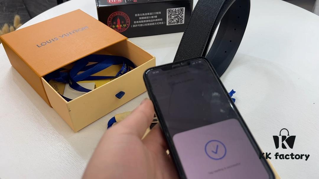 New LV Cross-Texture Original Cowhide Leather with Stainless Steel Hardware, Fashion Casual Style