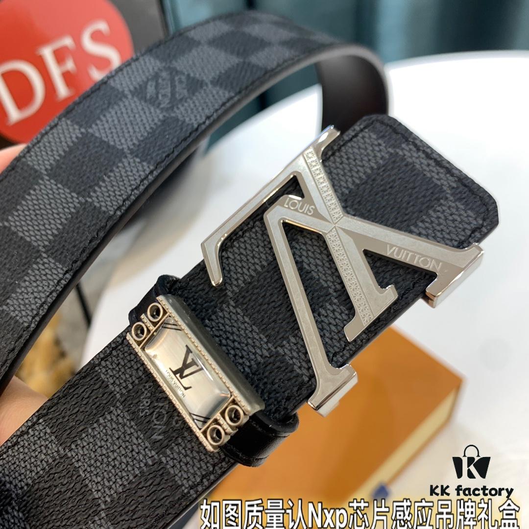 Original Factory Premium Hong Kong Tax-Free T Gift Box 🎁 (NXP RFID Tag Verifiable on Official Website, Authentic Anti-Counterfeit Chip) - Genuine Mould L Stainless Steel Hardware, Inner Clasp: Louis Vuitton LV ZP Synchronized Design