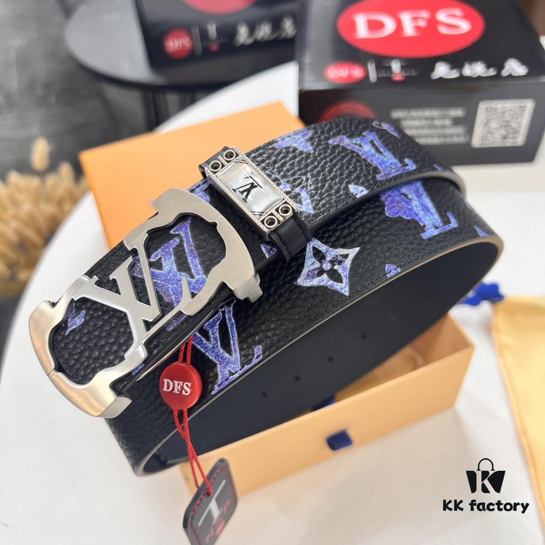 New Arrival Authentic Louis Vuitton LV Men's Belt