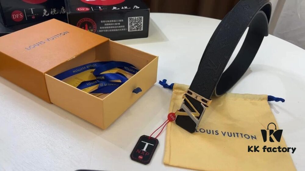 New LV Monogram Belt, Fashionable Casual Style, Available on Official Website